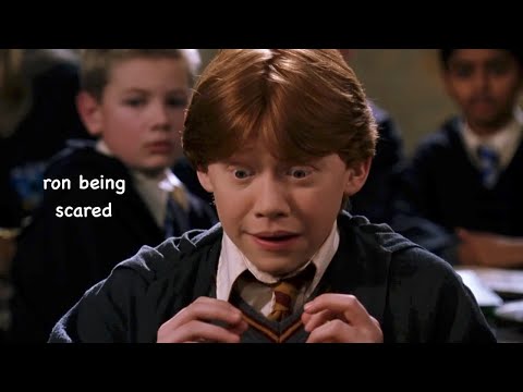 ron weasley being scared for 2 minutes straight