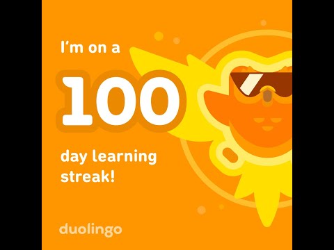 100 Day Streak Duolingo 🔥