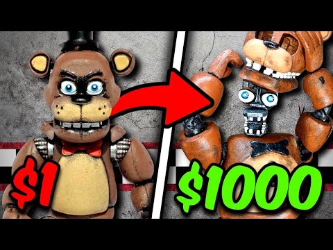 $1 VS $1000 FNAF Figure