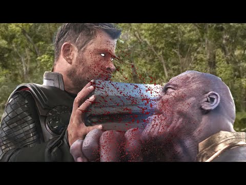 Thor Kills Thanos in Infinity War  || Avengers: Infinity War || Thanos Dead Part 1