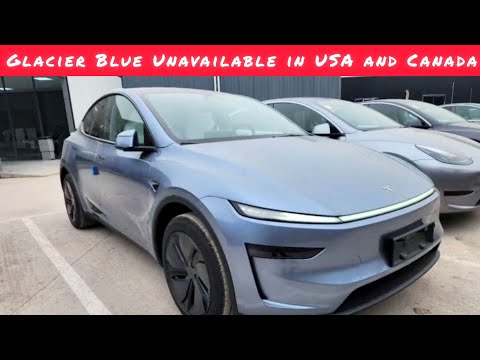 Tesla Model Y Juniper 2025 | Glacier Blue Color Not Launched in USA and Canada | Latest Updates