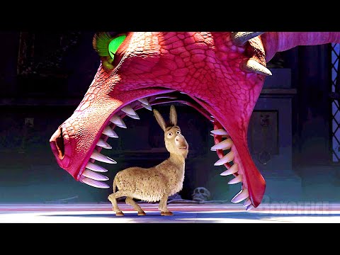 Shrek & Fiona fight a funny dragon | Shrek Forever After  | CLIP