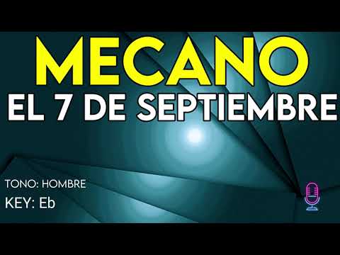 Mecano - El 7 de Septiembre - Karaoke Instrumental - Hombre