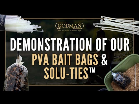 Demonstration of our PVA bags and SoluTies - Godman Angling