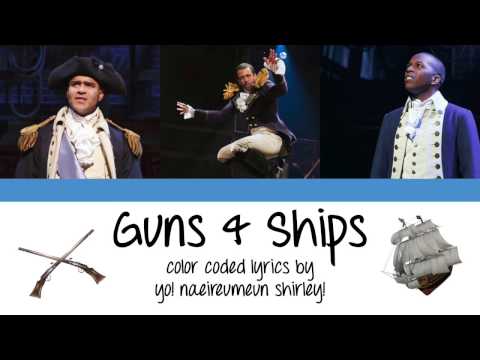 1-18. Guns & Ships (Hamilton) - Color Coded Lyrics