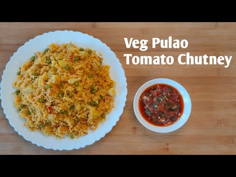 Veg Pulao Leh Tomato Rawt /Veg Pulao & Tomato Chutney Recipe/Mizo Eisiam @RosysKitchenMizoram