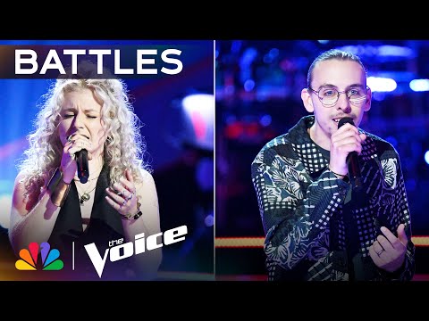 Ethan Eckenroad and Fran Polsa Sync Up in a Stunning Performance of "July" | The Voice Battles | NBC