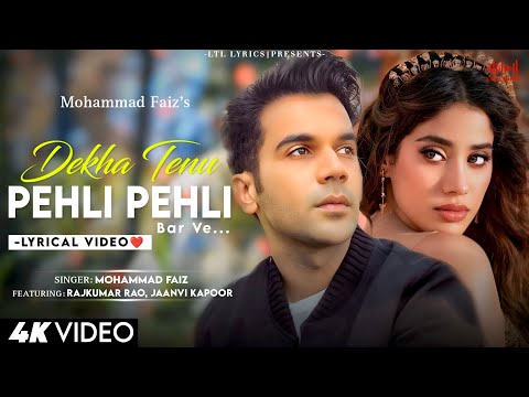 Dekha Tenu (LYRICS) Mohammad Faiz, Ali Brothers | Jaani | Bunny | Rajkumar Rao, Jahnvi Kapoor