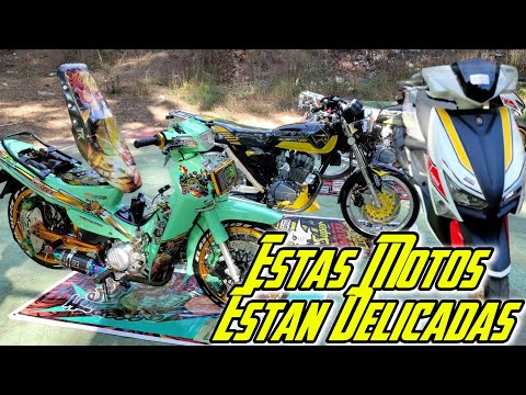 El patrón nos muestra sus proyectos de exhibición. muy duras las motos