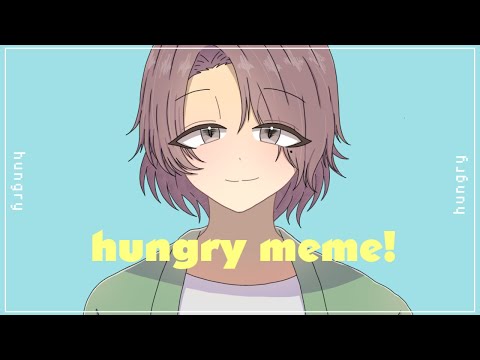 【手描き】hungry  meme【一次創作】