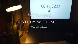 Study With Me 📚✍️| 1 hour with no breaks|#studywithme #realtimestudywithme