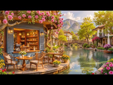 Relaxing Jazz Music for Spring Days - Cozy Outdoor Café Vibes with the Subtle Fragrance of Flowers