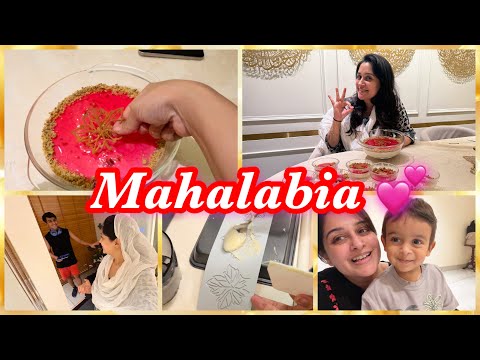 “Mahalabia” Middle Eastern Dessert | How I make Easy Delicious Quick Dessert with garnishing