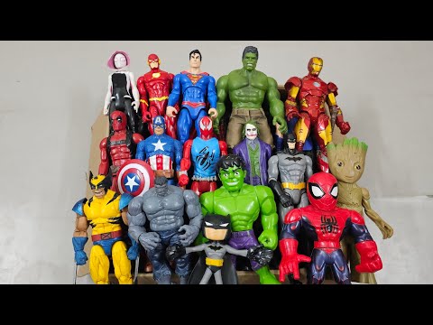 VENOM VS HULK VS CAPTAIN AMERICA VS SPIDERMAN VS IRONMAN VS THANOS SUPERHERO AVENGERS UNBOXING