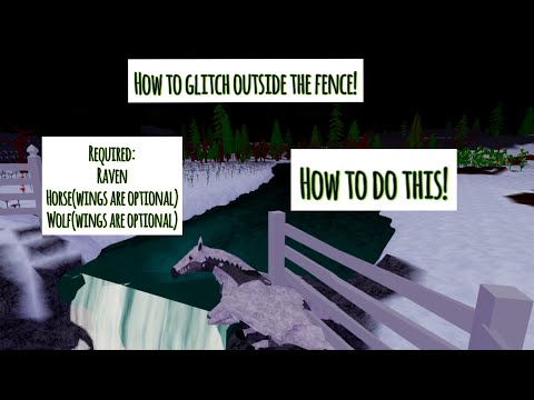 HOW TO GLITCH OUTSIDE THE WHITE FENCE! | read description