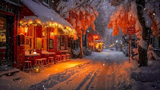 Smooth Winter Jazz for a Good Mood - Outdoor Cafe with Exquisite Jazz Music for Studying, Working