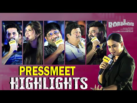 Robinhood Movie Pressmeet Highlights | Nithiin | Sreeleela | Venky Kudumula | TFPC