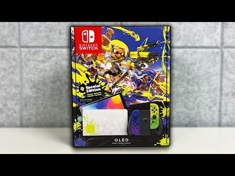 Unboxing the Special Edition Splatoon Nintendo Switch OLED!