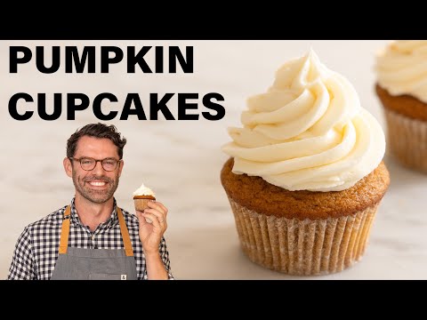 Easy Pumpkin Cupcakes with Cream Cheese Frosting