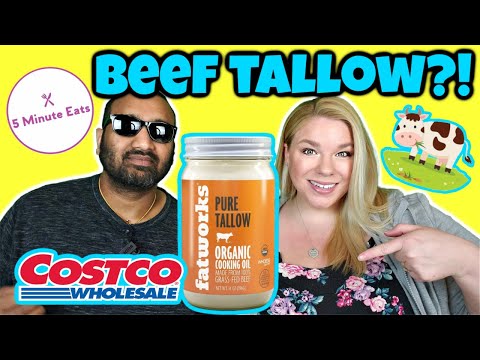 Costco Fatworks Pure Tallow Organic Grass Fed Beef Tallow Cooking Oil Review