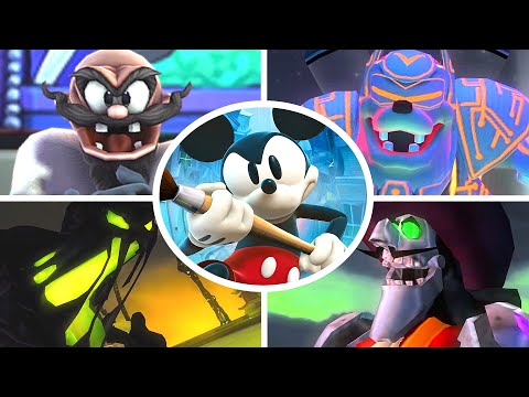 Disney Epic Mickey HD - All Bosses + Cutscenes (No Damage)