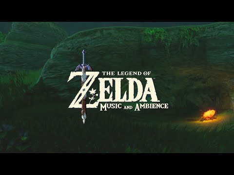 Calm and Relaxing Zelda Music with Campfire Ambience (music To Relax, Study, Work, Game)