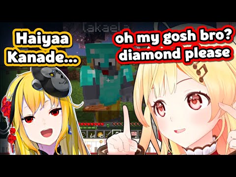 Kanade Starts Speaking English To Ask Kaela For Diamonds...【Hololive】