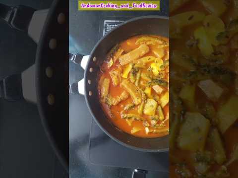 Karela (Bitter Gourd) and Fish Curry #recipe #cooking #asmr #youtube #youtubeshorts #shorts #food