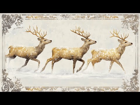 Vintage Christmas TV Art | 24 Images | 4 Hours | Christmas Art | Christmas Vintage TV Art | 4K