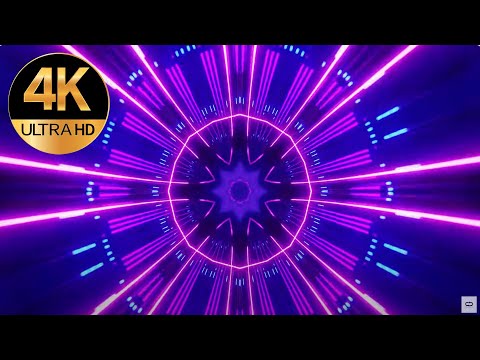 7 Hour 4K TV Abstract Relaxing Metallic Color Sci-Fi VJ Motion Video Background Neon Light  Loops