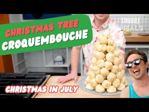 Christmas Tree Croquembouche: A Sweet Summer Surprise | Struggle Meals