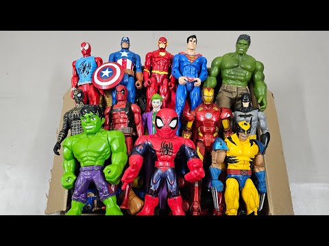 HULK VS SPIDERMAN VS IRONMAN VS CAPTAIN AMERICA VS SUPERMAN VS VENOM SUPERHERO AVENGERS UNBOXING