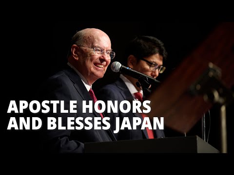 Apostle Honors and Blesses Japan