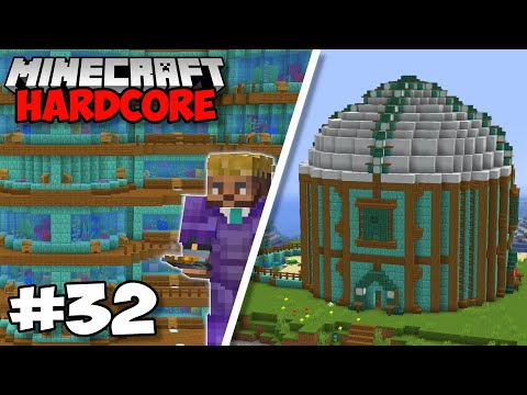 I Built A HUGE AQUARIUM in Minecraft 1.18 Hardcore (#32)