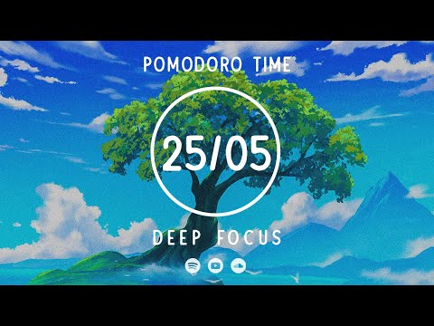 25 Minute Timer ★︎ Deep focus lofi ★︎ Pomodoro Timer 25/05 ★︎ 4 x 25 min