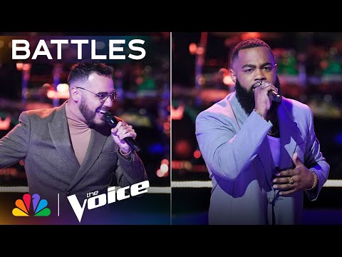 Pablo Herrera & Kolby Cordell Deliver with Their Performance of "Tacones Rojos" | The Voice Battles