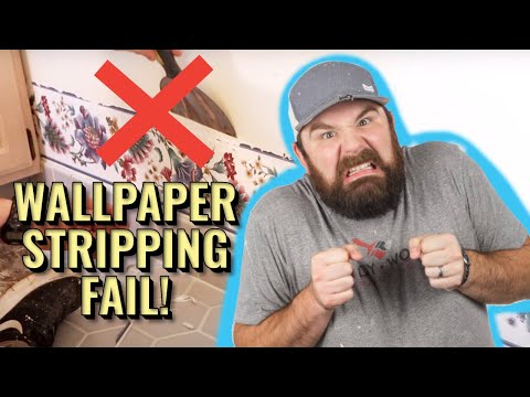 Don't STRIP It! // Painting Over Wallpaper Border