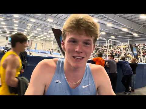 UNC's Ethan Strand talks after getting REVENGE on Gary Martin and winning 2025 NCAA 3000 title