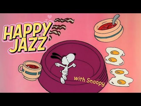 [𝐫𝐞𝐥𝐚𝐱𝐢𝐧𝐠 𝗽𝗹𝗮𝘆𝗹𝗶𝘀𝘁] Snoopy’s Happy Jazz Songs 🎧🥪 Good Mood Music and Dance with Snoopy