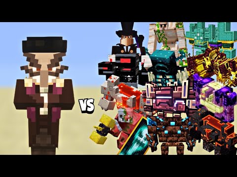 Minecraft All Bosses vs Minister - Ultimate Battle!