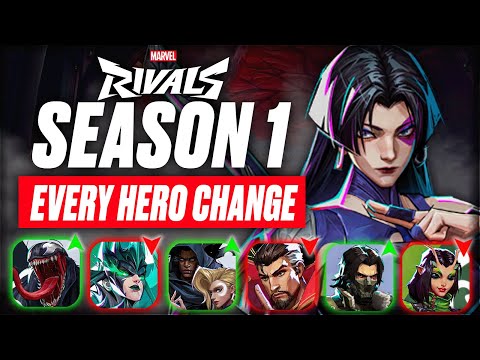 MASSIVE CHANGES to TANKS, DPS, and SUPPORTS - Huge BUFFS and NERFS in Marvel Rivals | Season 1 META