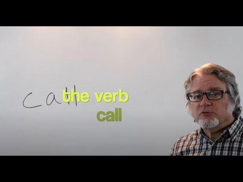 the verb "call"