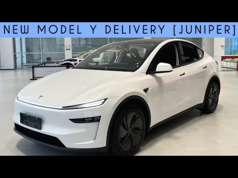 2025 Tesla Model Y Juniper Delivery | Arrival at Showroom | Launch in North America , Europe