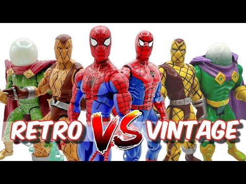 SPIDER-MAN Mystery Box!!!  Modern Retro vs 90's Vintage Figures!!!