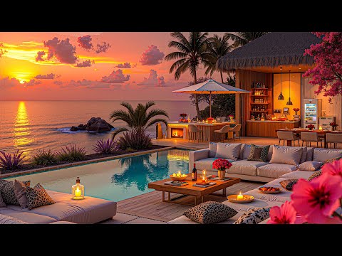 Bossa Nova Jazz and Joyful Experience at Sunset - Luxury Beachfront Resort with Soothing Jazz