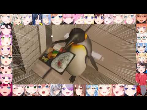 Hololive Girls Reaction To Penguin 🐧 (I Am Part-Time Worker)