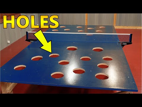 Ping Pong Table Full Of Holes