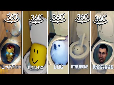 🚽 Skibidi Toilet SUPERHEROS vs ROBLOX vs OTAMATONE vs DOG vs ORIGINAL VR 360º (ALL EPISODES)