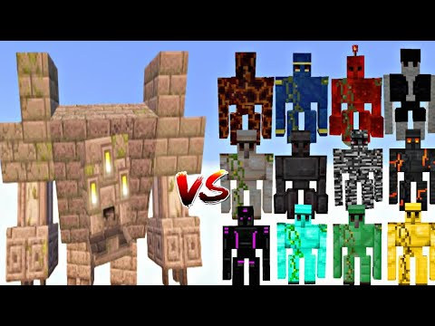 Minecraft: All Golems vs Reanimated Temple – Ultimate Battle!