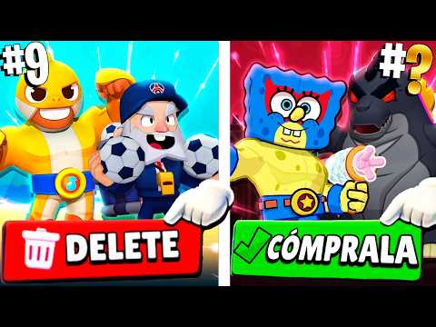 ✅ LAS 30 MEJORES Y PEORES SKINS DE TODAS LAS COLABORACIONES EN BRAWL STARS ❌